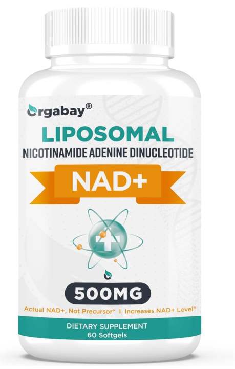 🇺🇸พร้อมส่ง🇺🇸 Liposomal NAD+ Supplement 500 mg, High Absorption 60 softgels