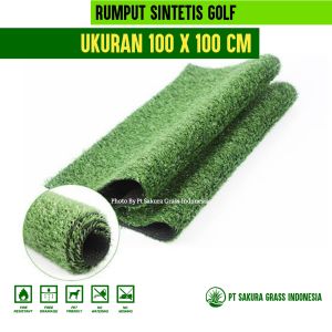 promo rumput sintetis golf ukuran 100x100 cm