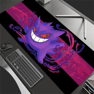 Bandai | Mouse Pad Anime P-Pokemons G-Gengar Carpe Large PC Gamer Computer Mausepad Varmilo Keyboard Gaming Accessories Desk Mat