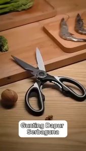 Gunting Dapur Serbaguna / Alat Pemotong Ayam Sayur Ikan Daging / Kitchen Scissors - GP Mall