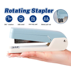 360 Degree Rotation Stapler 24/6Staples Heavy Duty Stapler Effortless Long Stapler for School Office Bookbinding Supplies also can Use 26/6Staples