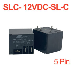 5pcs/pk Miniature High Power Relay SLC-5V/12V/24VDC-SL-A/C Sealed Type 30A 250VDC PCB Mount for HVAC Refrigerator Home Appliance