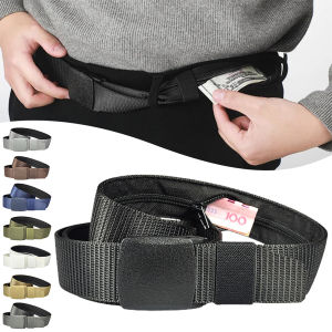 Travel Security Money Belt Cash Anti-Theft Waistband Zipper Hidden Money Belt Adjustables Waistbelt For Secret Pocket Waist Stra