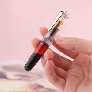 Moonman Q2 Acrylic Fountain Pen portable mini Ink Pens EF F nib Student Writing supplies office school stationery gift