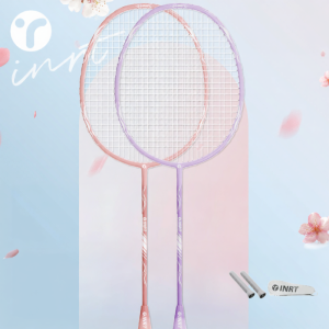 INRT | Official Genuine High Aesthetic Professional Durable All Carbon Lightweight Badminton Racket Set