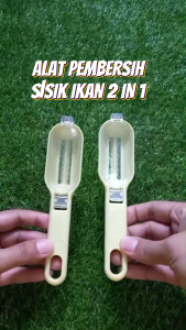 ALAT PEMBERSIH PEMARUT PARUTAN SISIK IKAN FISH CUTTER 2 IN 1