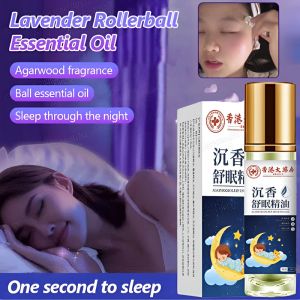 Agarwood Sleeping Essential Oil Sleeping Balm Lavender Roller Natural Plant Essential Oil Deep Relaxation Improve Sleep Quality