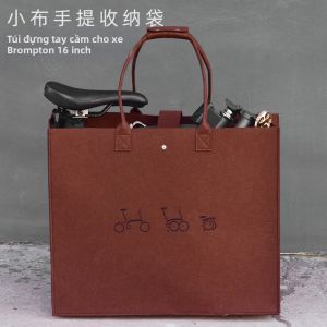 1 Chiếc Nhẹ Thời Trang Có Thể Gập Lại Túi Bảo Quản Xe Đạp Cho Brompton 14-16 Inch Dahon Tote Xe Đạp Mang Theo Túi Polyester