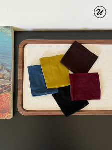 New Autumn Winter Wine Red Hair Ties Wide Face Morandi Color Girls Daily Versatile Hair Bands Fashionable Hair Accessories