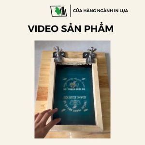 Mặt phẳng gỗ in lụa mặt bàn gỗ in lụa kèm kẹp bướm in lụa kích thước 30x40cm