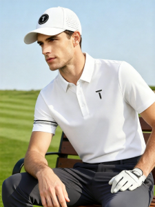 EUROPEAN TOUR | UPF50+ Sun Protection Italian Fabric Mens Golf Short Sleeve Polo Shirt
