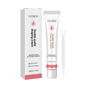 EELHOE Double Eyelid Styling Cream Double Eyelid shaping Cream 20g Invisible Eyelid Adhesive Cream Eyelid Glue With Y Stick Double Eyelid Shape Cream Eyelashes Adhesive Invisible Artifact Seamless Invisible Cream Eye Shaping Double Eyelid Styling Cream