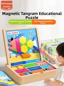 TONGMUXING | Magnetic Tangram Puzzle Educational Toy for Children 3-6 Years