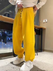 Spring Autumn Heavy Fashion Casual Pants Men Trendy Loose Large Size Versatile Sports Wide Leg Straight Tube Sweatpants