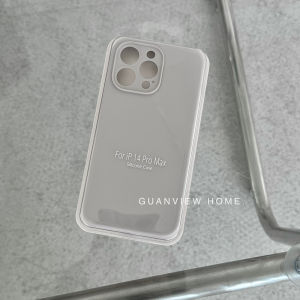 Guanview Liquid Silicone Phone Case for  15 13 Soft 12 Simple Pure Color 16 pro Couple 14 plus Anti-Fall Suitable for 17 pro Max