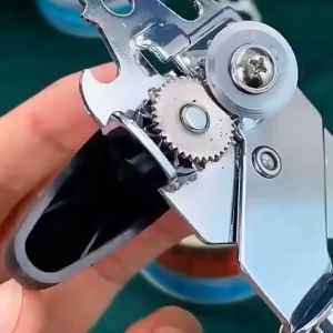 3-in-1 Manual Can Opener Stainless Steel Safety Tin Opener with Lever Pry Lid Opener Dual Handle