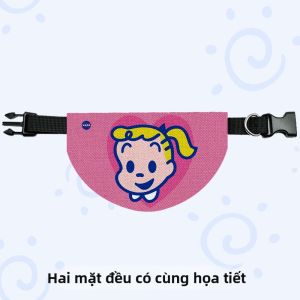 HanWei | Khăn Đeo Cổ Chống Dribble Hình Hoạt Hình Phong Cách Retro