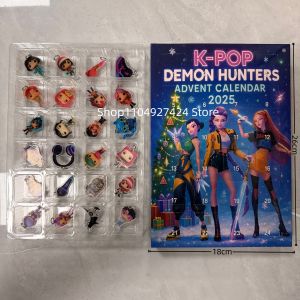 Anime Movie Kpop Demon Hunters Advent Calendar Huntrix Rumi Mira Zoey Saja Boys Derpy Tiger Christmas Decorations New Year Gift