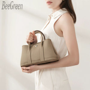 BeeGreen กระเป๋าถือหนังแท้ขนาดเล็กผู้หญิงกระเป๋าตะกร้าแบบคลาสิคกระเป๋าสะพายไหล่เดินทางกระเป๋าสะพายประจำวัน