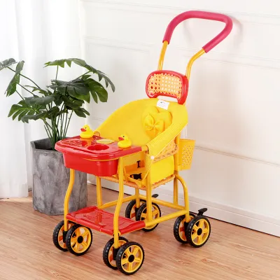 Breathable Washable Rattan Style Baby Stroller