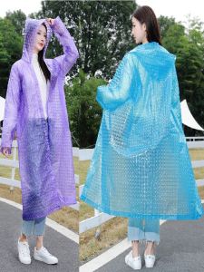 Thickened Non-Disposable EVA Raincoat for Adults and Children Rain Man Macaroon Style Conjoined Protective Poncho from Jinhua City