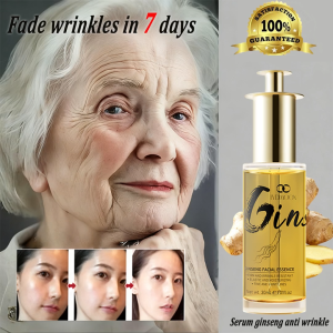Ginseng Anti-Wrinkle Essence Serum 30ml Deep Anti-Aging LiftingFirming Moisturize Lighten Wrinkles And Brightening Skincare Repairing Serum original skincare ready Skin Care Beauty Reduction for Men And Women