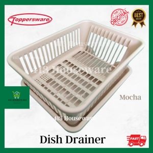 Dish Drainer Single with Tray Mocha Beige | Tauban ng plato tuluan pingganan with drip tray - Toppers #934