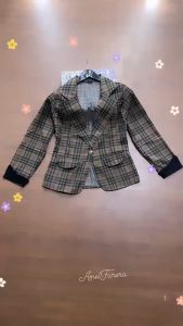 BLAZER KANTOR WANITA MOTIF KOTAK / OUTER KANTOR