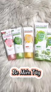 Gel Rửa Mặt Hazeline Yến Mạch Dâu Tằm Tràm Trà Nghệ Hoa Cúc 50g/100g