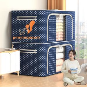 Storage Box 66L 100L Kotak Penyimpanan Tempat Penyimpanan Baju Organizer Bag Praktis box baju multifungsi/tempat pakaian/tempat penyimpanan serbaguna box/storage box pakaian/box serbaguna