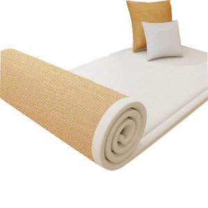 New 2025 Window Seat Cushion Bamboo Mat Bedroom Sponge Tatami Floor Seat Pad Modern Simple Style Home Fabric Window Bench Pad