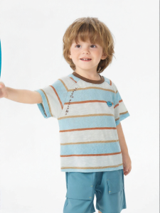 CICIIBEAR | Breathable Boys T-Shirt Striped Design
