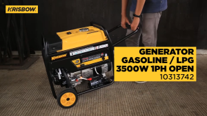 Krisbow Genset Gas Lpg / Bensin 3500w 1ph Open Krpl35 GENERATOR L3500W 1PH OPEN KRPL35 Bergaransi Resmi Azko Dan Krisbow Indonesia