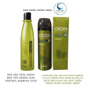 Dầu Gội Và Tinh Chất Obshidian Orzen Loss Control Shampoo Và Air Massage K.ích Th.ích Mọc Tóc Nhanh