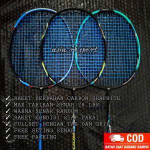 Raket Badminton Bulutangkis Yonex Astrox Import Full Carbon Graphite Senar Bg66 28 Lbs Siap Pakai Recomend Dewasa Bonus Tas Dan Handgrip