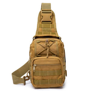 Outdoor Tactical Chest Bag - กระเป๋ายุทธวิธี เป้ทหาร กระเป๋าหน้าอ สะพายไหล่ วัตถุดิบหน้า ความจุใหญ่ และเยอะ กระบวนการสร้างร่วมกับความปลอดภัย
