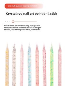 Double-Headed Crystal Stick Rhinestone Manicure Tool Wearing Nails Orange Wood Stick Dead Skin Removal Jelly Glue Stamping