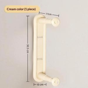 【X】Wall Mounted Hanger Storage Rack Adhesive No Drilling Double Layer Waterproof Holder for Kitchen Spice
