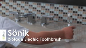 BBluv -S nik 2Steps Baby Toothbrush แปรงสีฟันโซนิค เเปรงสีฟันระบบสั่นเด็ก เเปรงสีฟันเเบตเตอรี่ มาพร้อมหัวแปรง2ระดับสําหรับเด็กทารก เเละเด็กหัดเดิ