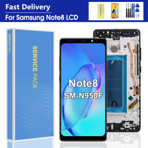 Note 8 Display With Frame For Samsung Note8 N950F N950U N950W N950FD LCD Display Touch Screen Digitizer Assembly