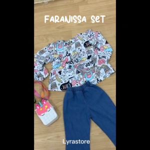 Setelan Usia 1-7 Tahun / Faranissa Set Kids / Setelan anak Perempuan