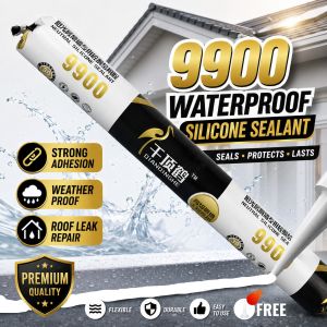 9900 Silicone Sealant Waterproof Roof Sealant Waterproof Quick-Drying 590ml With Nozzle