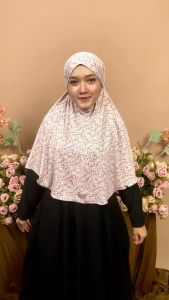 Baru Ainun Hijab Bergo Azmita Plain Kerudung Instan Daily Tali Polos Stella Premium