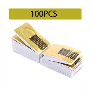 100PCS Nail Form Sticker For Acrylic Powder Tips DIY Art Tools Nails Extension Forms Guide Sticker Paper Molds Poly UV Gel