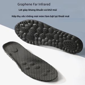 Đế Lót Giày Bằng Graphene Chỉnh Hình Cho Bàn Chân Có Hỗ Trợ Vòm Chân Hấp Thụ Sốc Kháng Khuẩn Dành Cho Thể Thao Thể Dục Chiều Rộng Trung Bình 1 Đôi