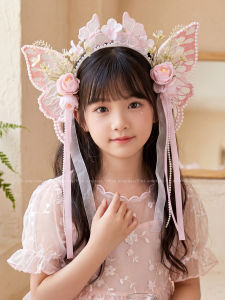 PINK EMPRESS | Hanfu Vintage Pink Fairy Hair Hoop