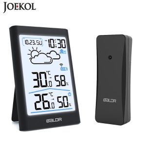 BALDR Wireless Weather Station- Home Weather Stations for Indoor Outdoor Uses - with Humidity MonitorDate Display