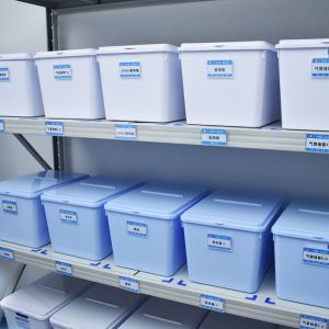 Medical Storage Box with Lid Treatment Room Laboratory Nurse Station Oral Items Hospital 6S Management Storage Basket