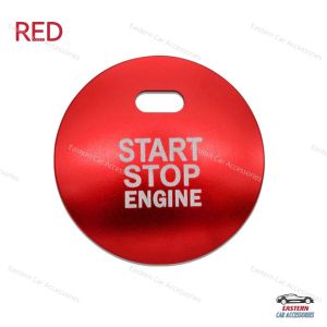 1pcs Car Engine Push Start Stop Button Cover Inner Styling Sticker Console Engine Button