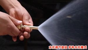 50m High Pressure Hose Nozzle Brass Metal Spray Gun Car Wash Gardening Water Pipe Hose Copper Powerful Household Watering